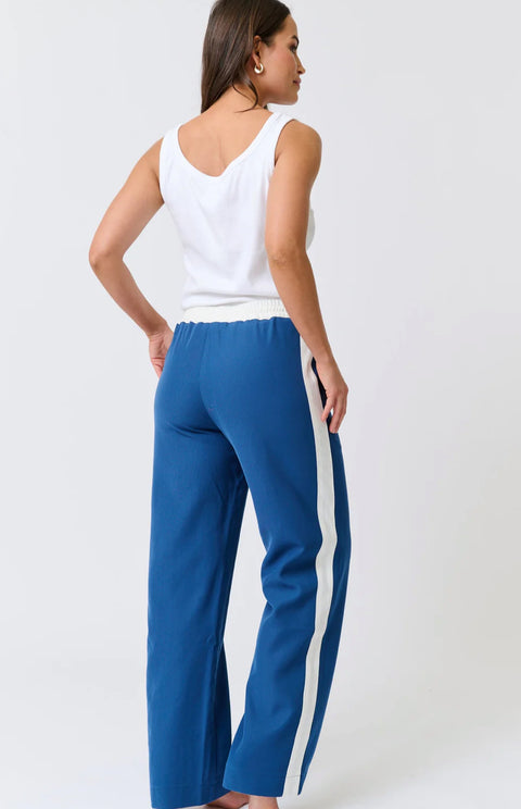 CARTEL AND WILLOW Lottie Pant Navy/White