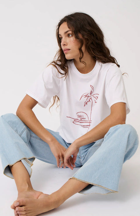 CARTEL AND WILLOW Sophie Tee Holiday Graphic