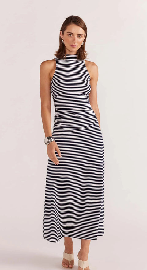 STAPLE THE LABEL Elle Midi Dress Stripe