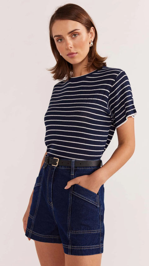 STAPLE THE LABEL Coco Stripe Tee