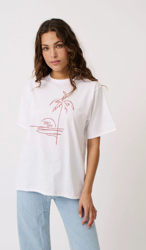 CARTEL AND WILLOW Sophie Tee Holiday Graphic