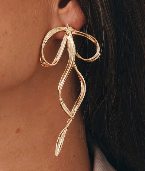 GIMME Allegra Bow Earrings Gold