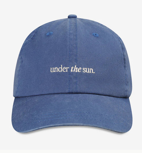 STATUS ANXIETY Under The Sun Logo Cap French Blue