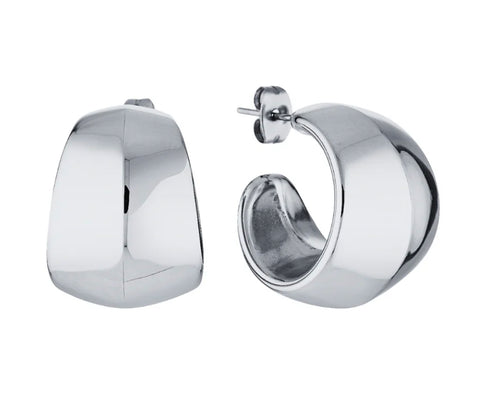 GIMME Piper Chunky Hoop Earrings Silver