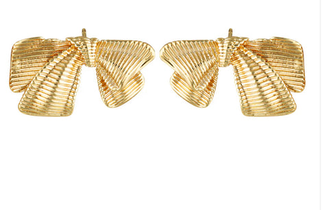 GIMME Zara Bow Earrings Gold