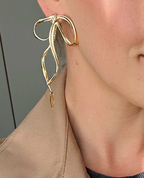 GIMME Allegra Bow Earrings Gold