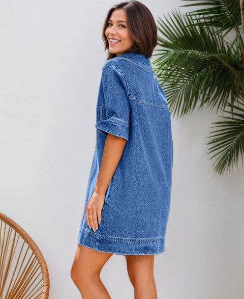 MUTIG Denim Shift Dress