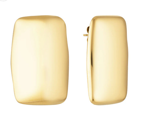 GIMME Amy Rectangle Earrings Gold