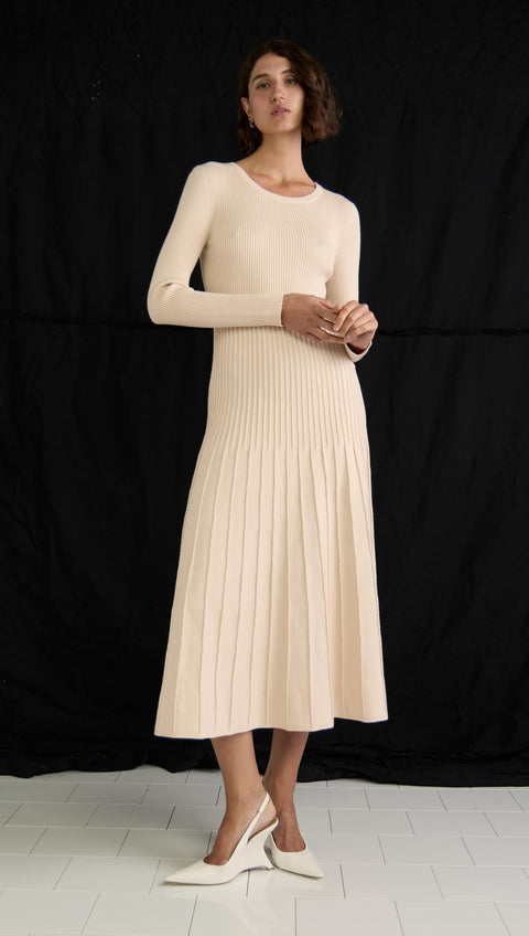 STAPLE THE LABEL Elena Knit Midi Dress