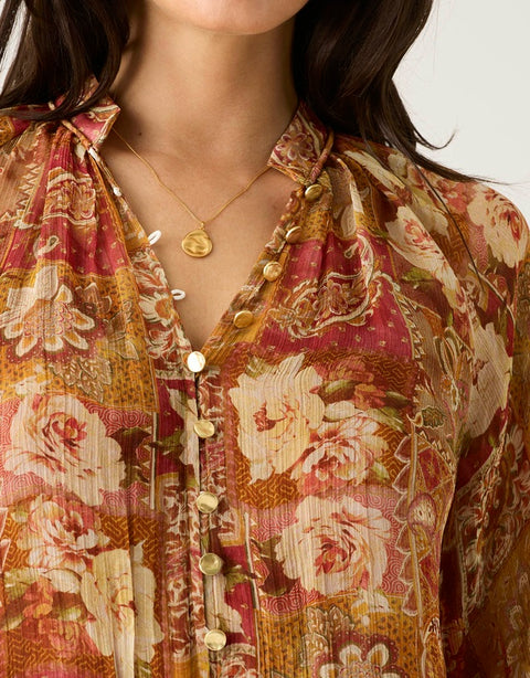 MOS The Label Morgan Print Blouse