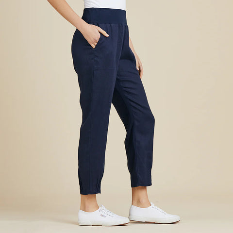 GORDON SMITH Sarah Linen Pant Navy