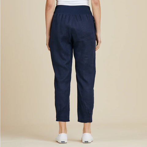 GORDON SMITH Sarah Linen Pant Navy