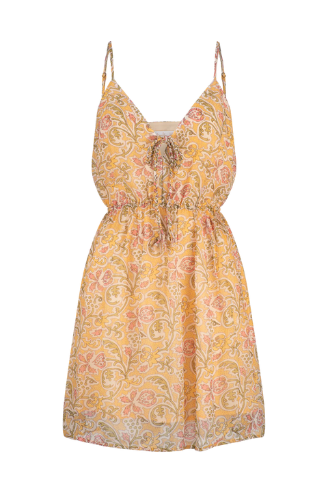 TIGERLILY Genevieve Audrey Mini Dress - Lemon Blossom