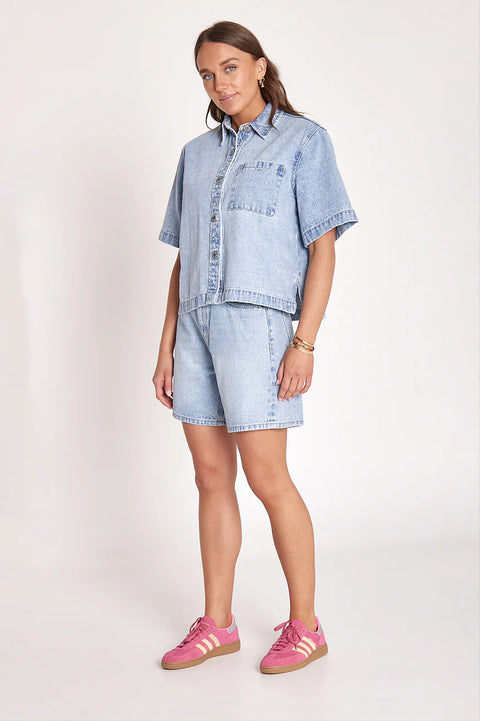 FEATHER AND NOISE Grace Denim Shirt