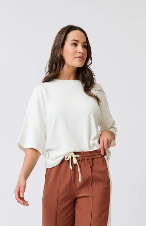 CARTEL AND WILLOW Solana Tee White