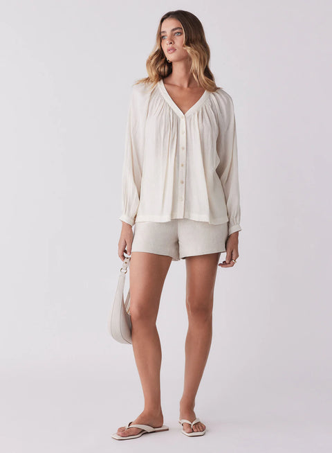 ESMAEE Panoramic Blouse Vanilla