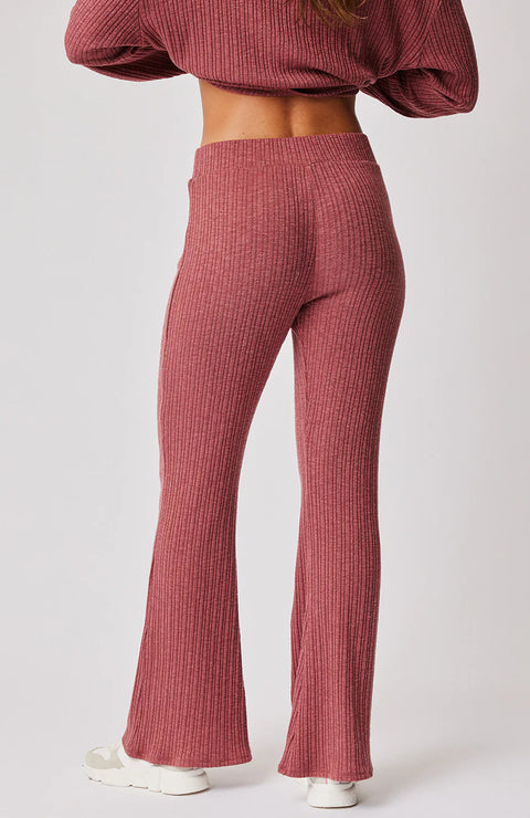 CARTEL AND WILLOW Demi Knit Pant Berry Knit