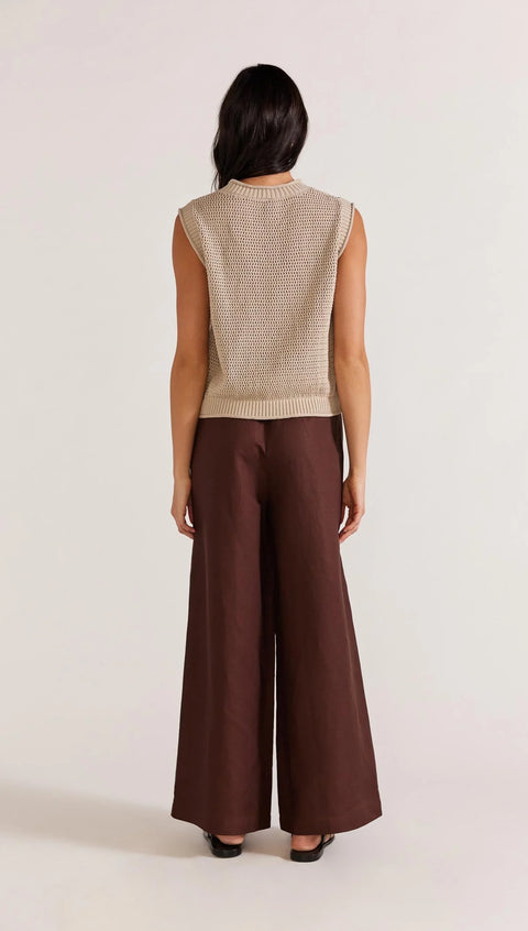 STAPLE THE LABEL Haven Relaxed Pants - Espresso