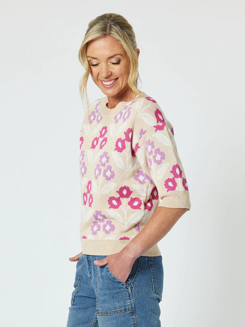 GORDON SMITH Nikki Floral Knit