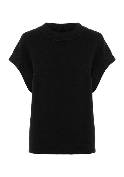 MOS THE LABEL Wistful Knit Vest Black