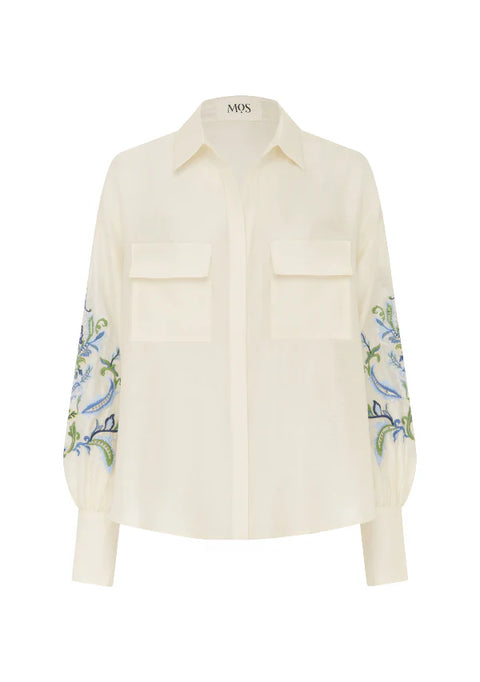 MOS THE LABEL Marcela Embroidery Blouse