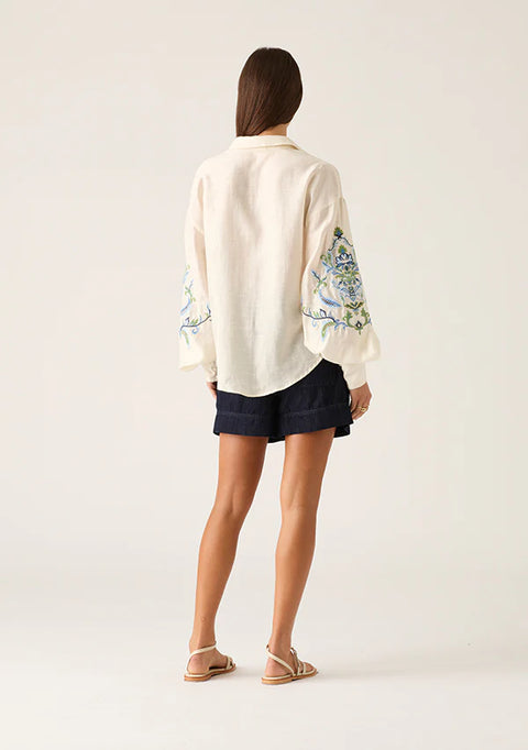 MOS THE LABEL Marcela Embroidery Blouse