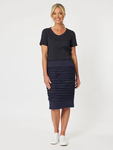 GORDON SMITH Charlie Stitched Detail Skirt