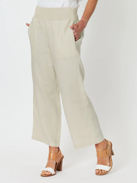 GORDON SMITH Wide Leg Pant Natural