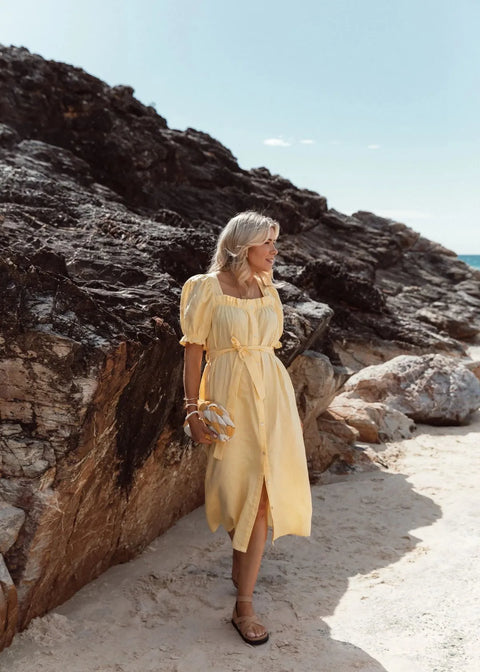 LEONI AUSTRALIA Elka Dress Yellow