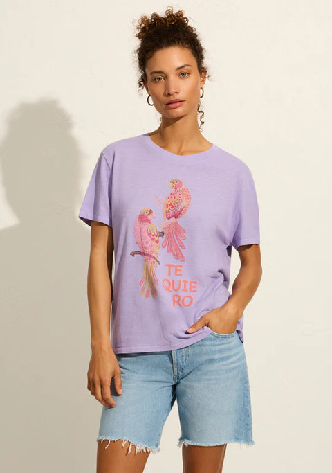 AUGUSTE THE LABEL Parrots Classic Tee Lavender