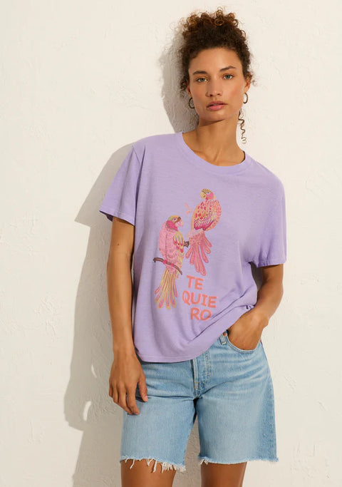 AUGUSTE THE LABEL Parrots Classic Tee Lavender