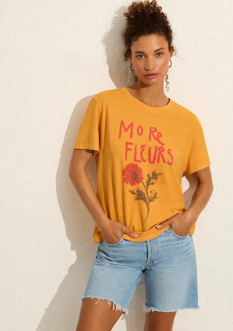 AUGUSTE THE LABEL Fleurs Classic Tee Mango