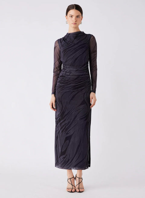 ESMAEE Marble Midi Dress Marble