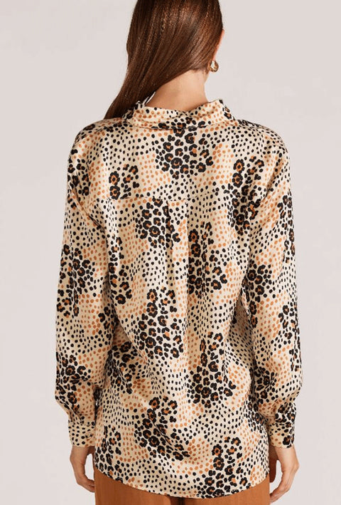 STAPLE THE LABEL Bailey Shirt Leopard