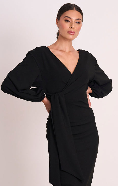 PASDUCHAS Charmer Midi Dress in Black  PASDUCHAS  Klou Boutique