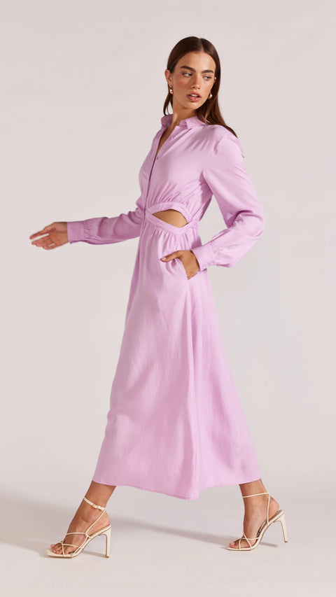 STAPLE THE LABEL Maia Midi Dress Lilac