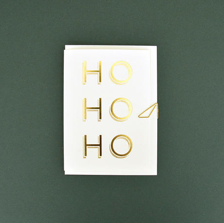 HO HO HO - Christmas card  Klou Boutique  Klou Boutique