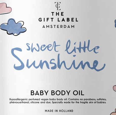 Sweet Little Sunshine Baby Body Oil  THE GIFT LABEL GIFTWARE Klou Boutique