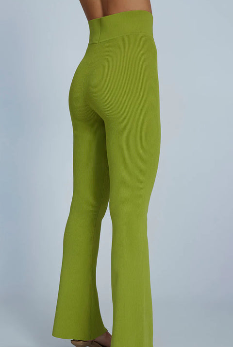 BY JOHNNY Nina Flare Knit Pant Green  BY JOHNNY  Klou Boutique