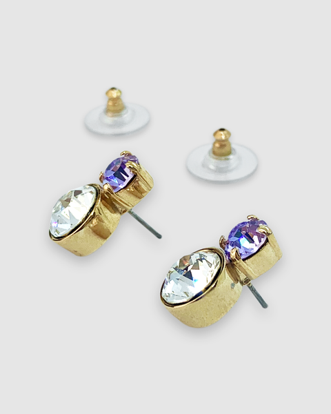Peter Lang JANE Earrings - violet/crystal  PETER LANG  Klou Boutique