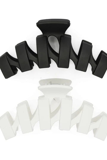 LEXI HAIR CLAW SET IN BLACK/WHITE  MORGAN &amp; TAYLOR  Klou Boutique